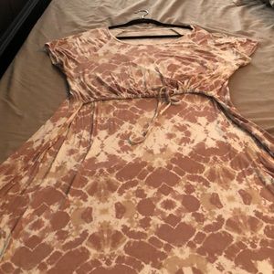 Tie-Dye Latched Mama Nursing Dress